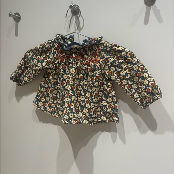 Baby girl corduroy top bout’ Chou monoprix kids Paris 12m - Picture 1 of 5